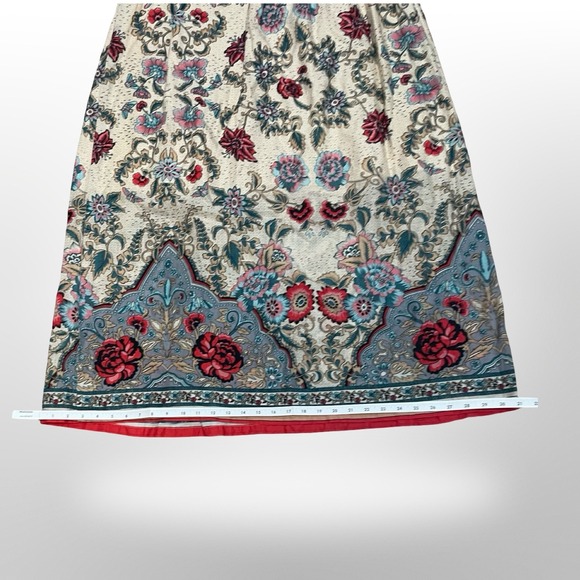 Betsey Johnson Floral Paisley Empire Waist Maxi babydoll Dress Boho feminine sm - Picture 6 of 8